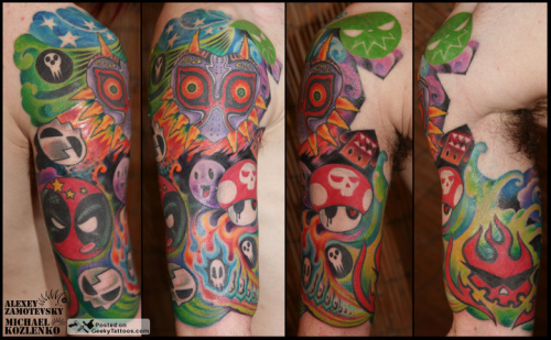 16 Awesome Geeky Sleeve Tattoos 309_x_500_png