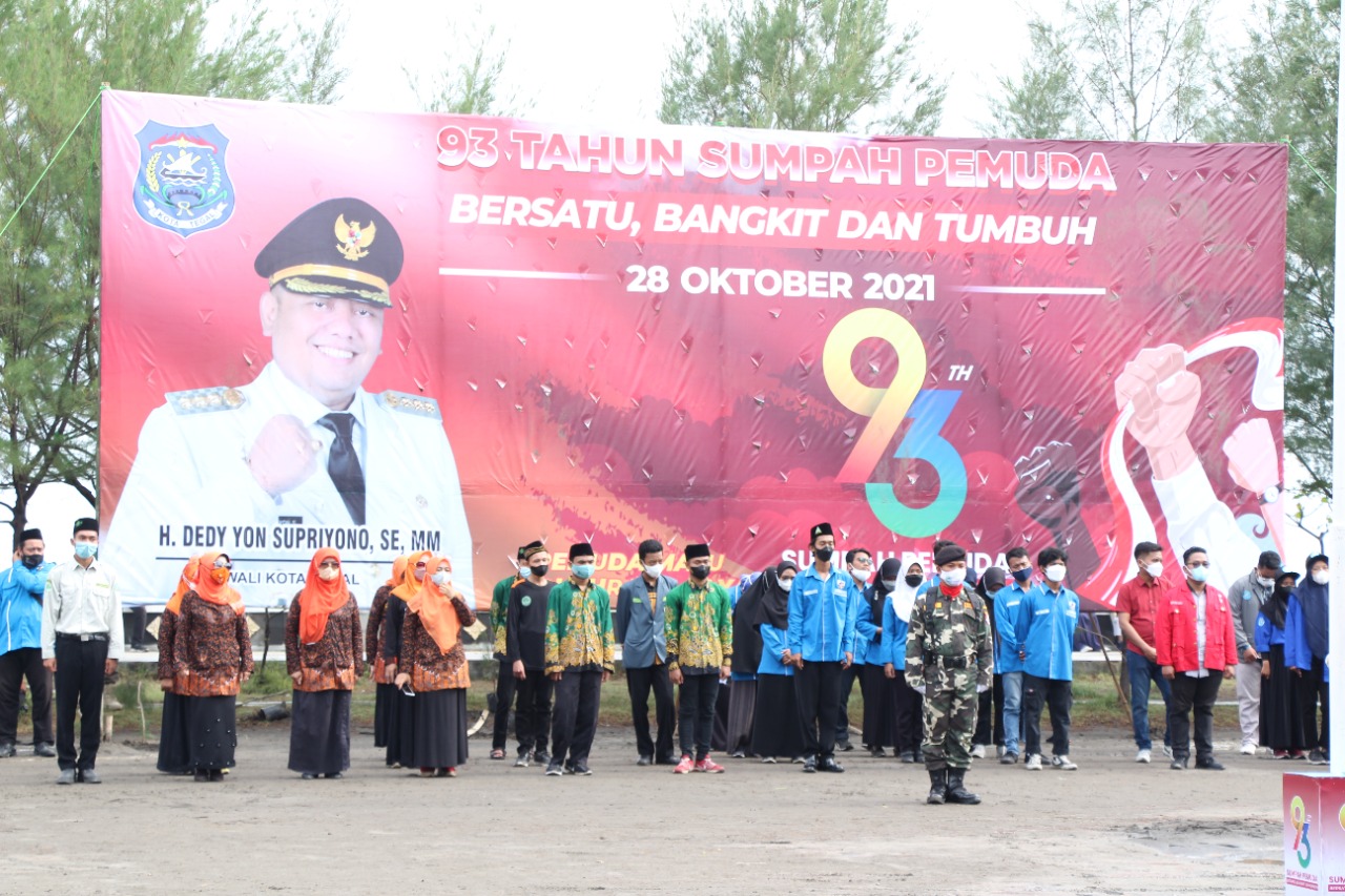 Upacara Hari Sumpah Pemuda Ke-93 Digelar di Pantai Alam Indah –  http://wartabahari.com