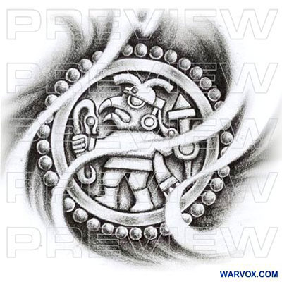 Silver Eagle Warrior Tattoo - ₪ Aztec Tattoos ₪ Warvox Aztec Mayan Inca Tattoo Designs 400_x_400_jpg