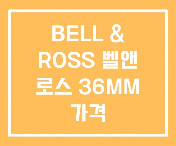 BELL & ROSS 벨앤 로스 36MM 가격