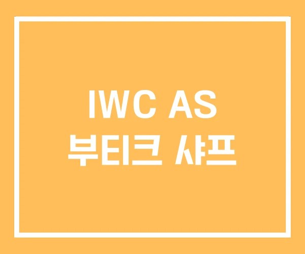 IWC AS 부티크 샤프