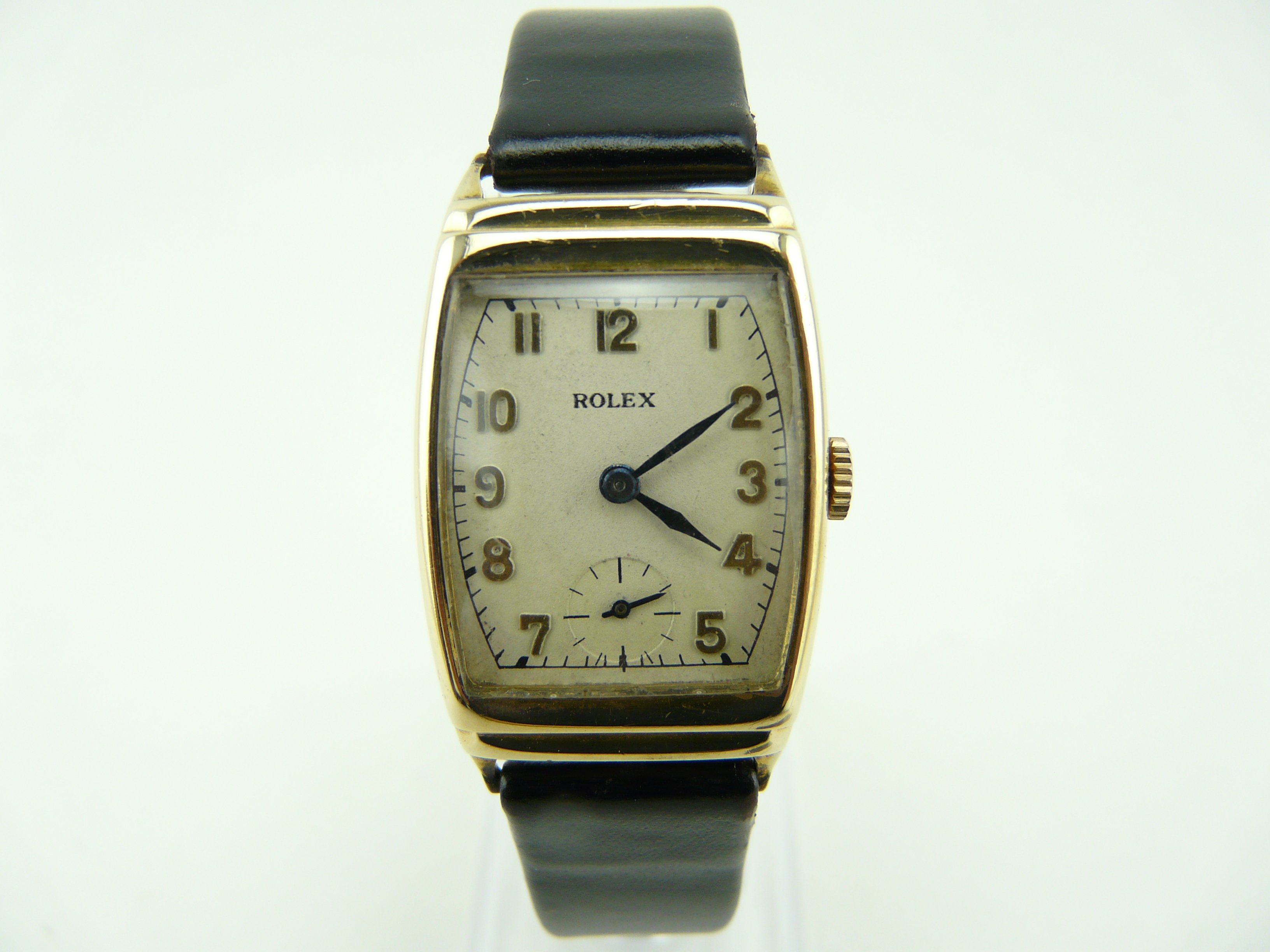 Rolex 2387 Vintage 9k Gold Late 1920 S Original Dial Warranty