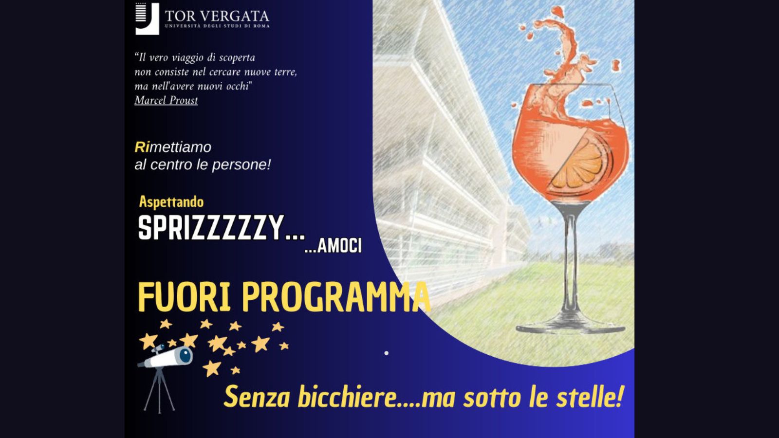 un fuori programma sotto le stelle