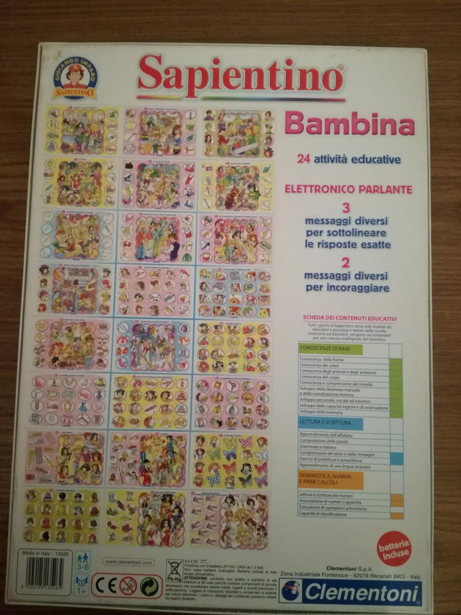Sapientino Clementoni Gioco Bambina 3/6 Anni In 20099 Sesto San Giovanni For €5.00 For Sale | Shpock 1600_x_1200_jpg