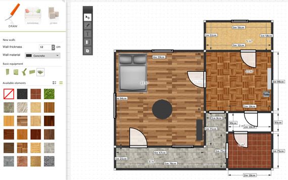 как нарисовать чертеж квартиры