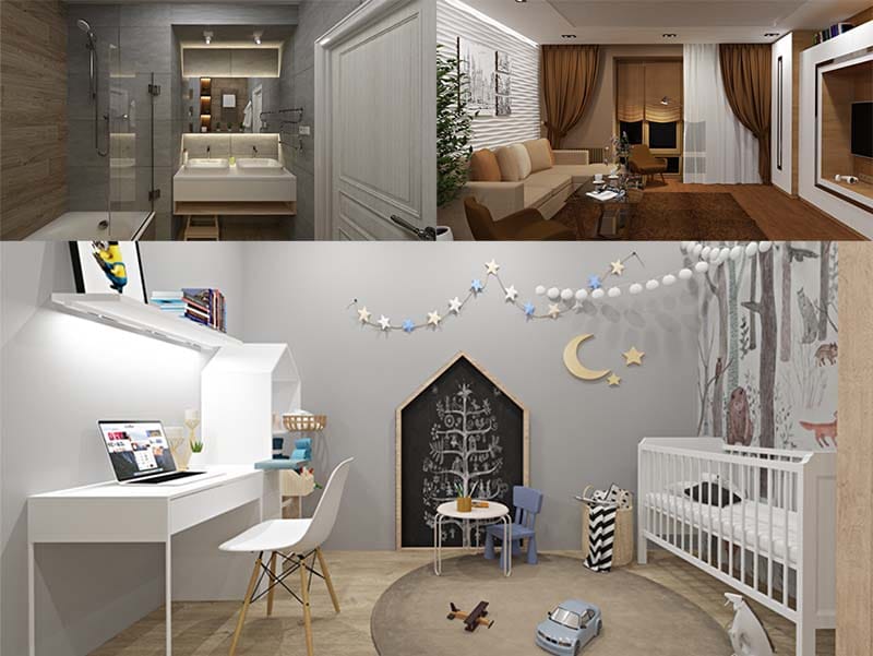 как нарисовать план комнаты с мебелью