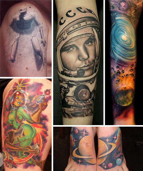 Out Of This World! 33 Tattoos From Another Planet | Urbanist 559_x_468_gif
