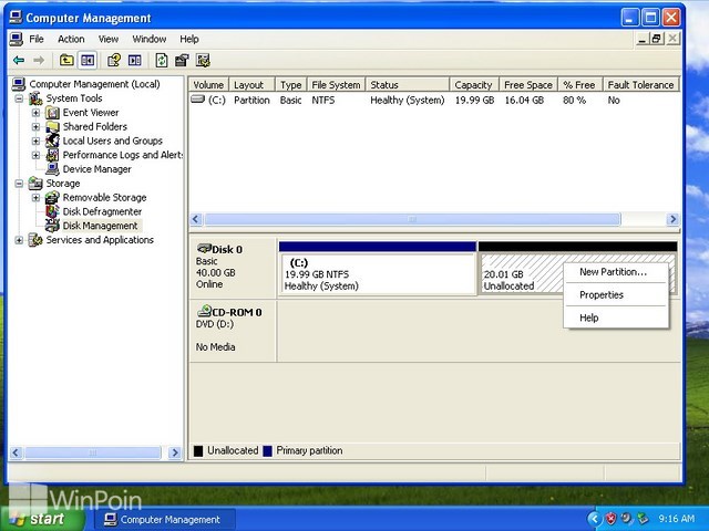 Cara Membuat, Menghapus dan Format Partisi Hardisk di Windows | WinPoin