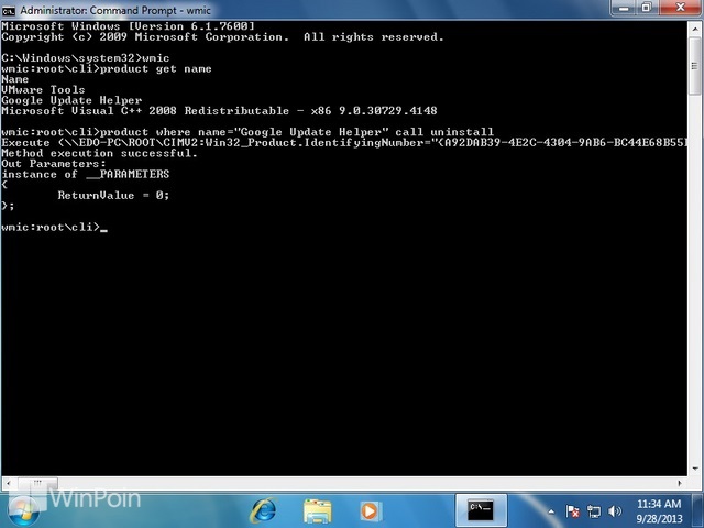 Cara Uninstall Program dengan Command Prompt Windows | WinPoin