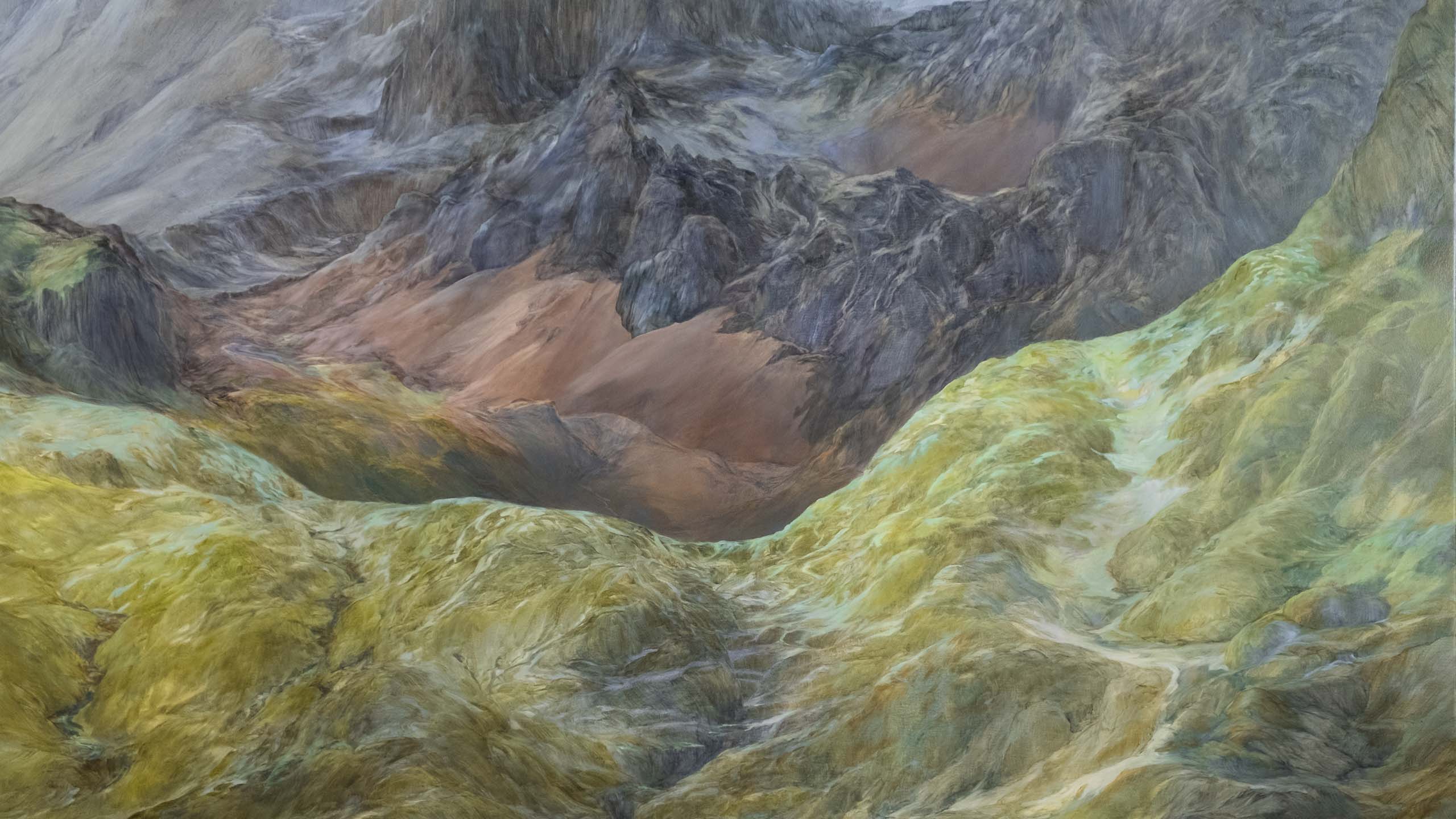 Berge Ruth B Emde Malerei