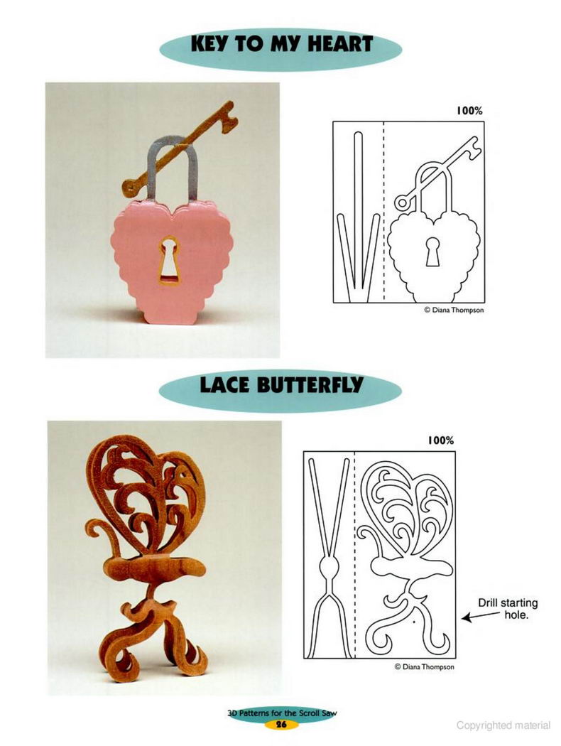 Scroll saw 3d patterns