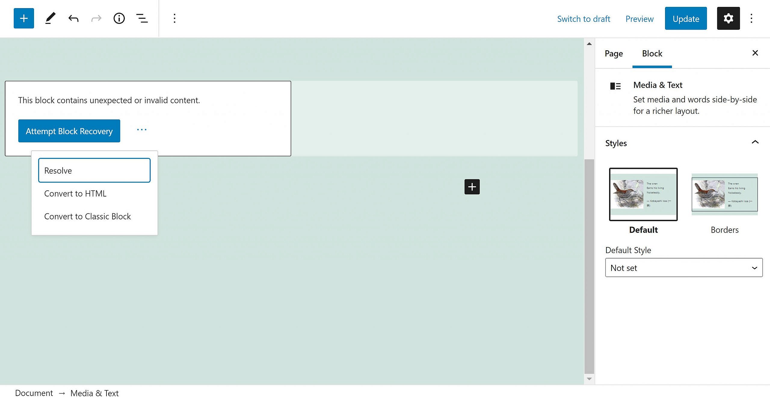 Ask the Bartender: What Happens When Block Markup Changes?