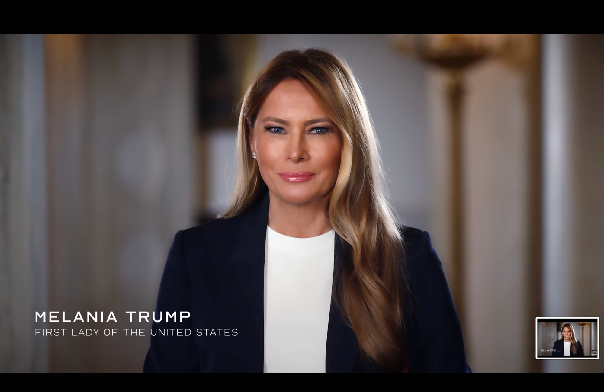 Melania Trump Wears Michael Kors and Gap to Announce AI Challenge