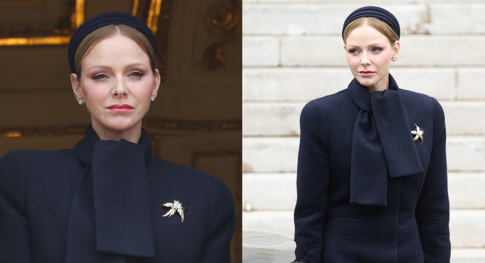 Princess Charlene of Monaco Makes a Statement in Monochrome