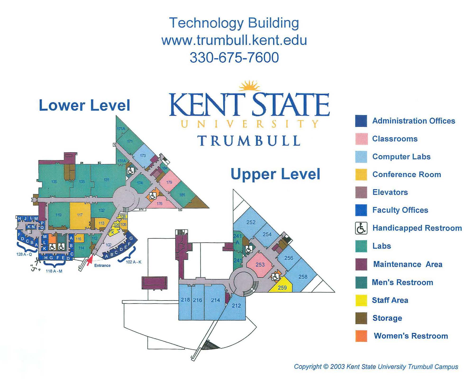 Map Of Kent State University Main Campus