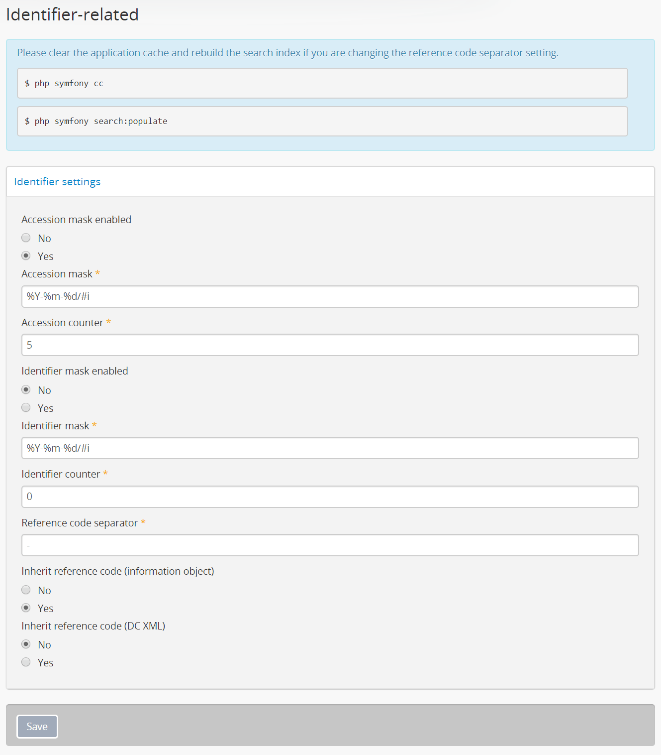 Settings Documentacao Version 2 6 Atom Open Source Archival Description Software