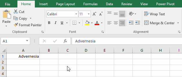 Pengertian Merge & Center | Menggabungkan Sel Kolom atau Baris Excel