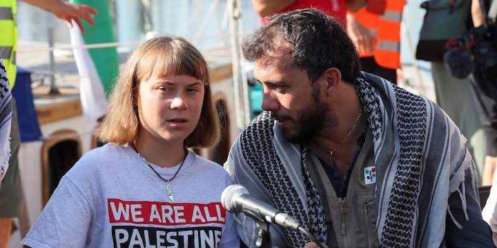 Greta Thunberg Joins Flotilla Heading for Gaza with Aid