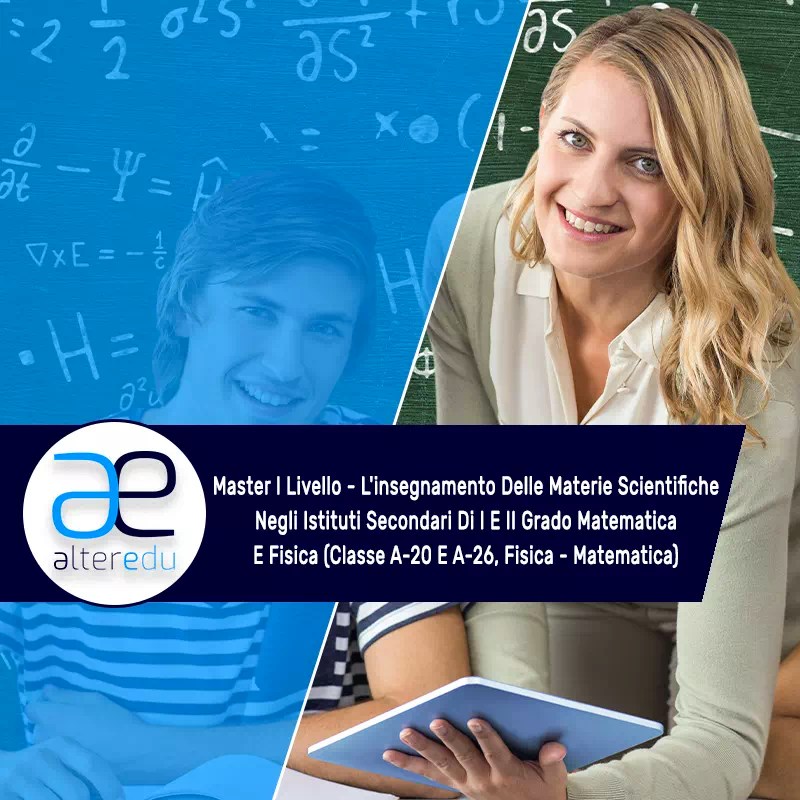 Master Per Insegnare Matematica E Fisica | Classi A-20 E A-26 | Alteredu 800_x_800_webp