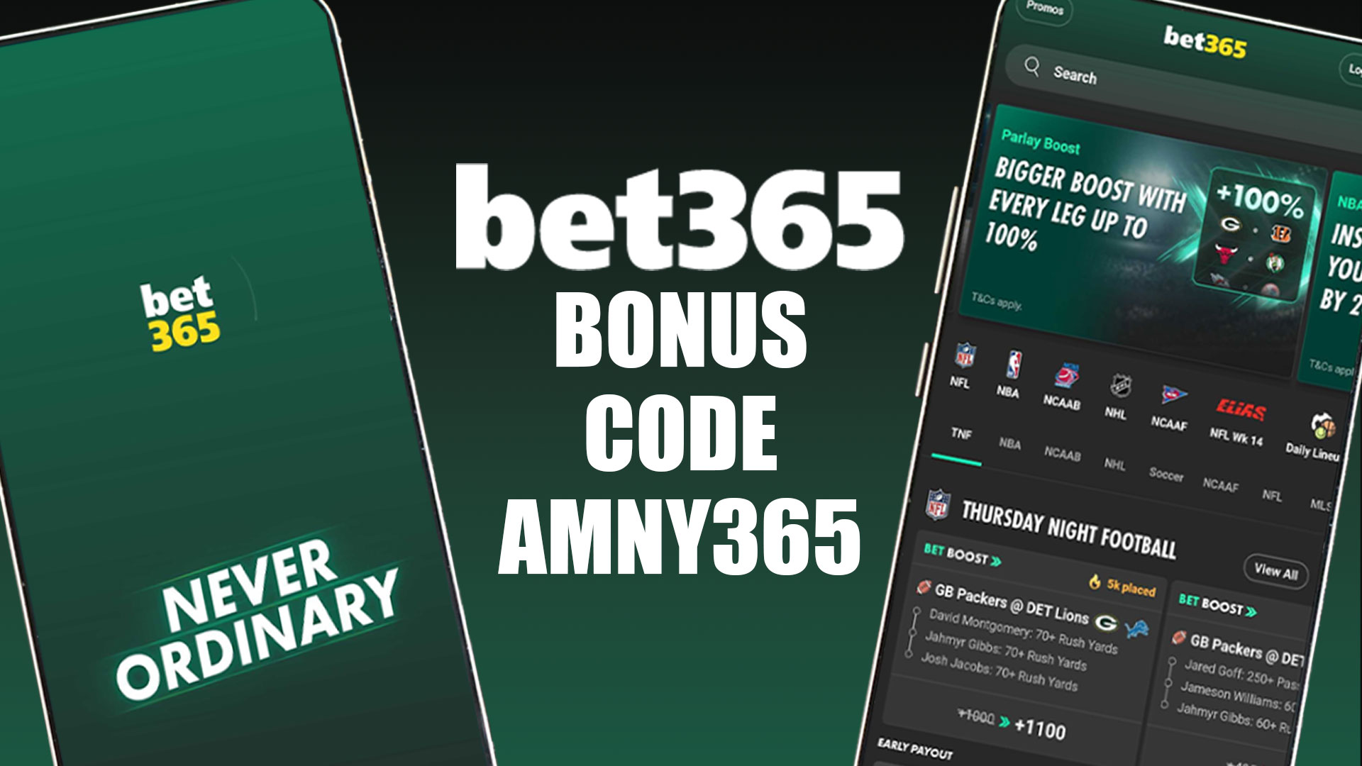 Bet365 Bonus Code AMNY365 for Ravens vs Bills Game