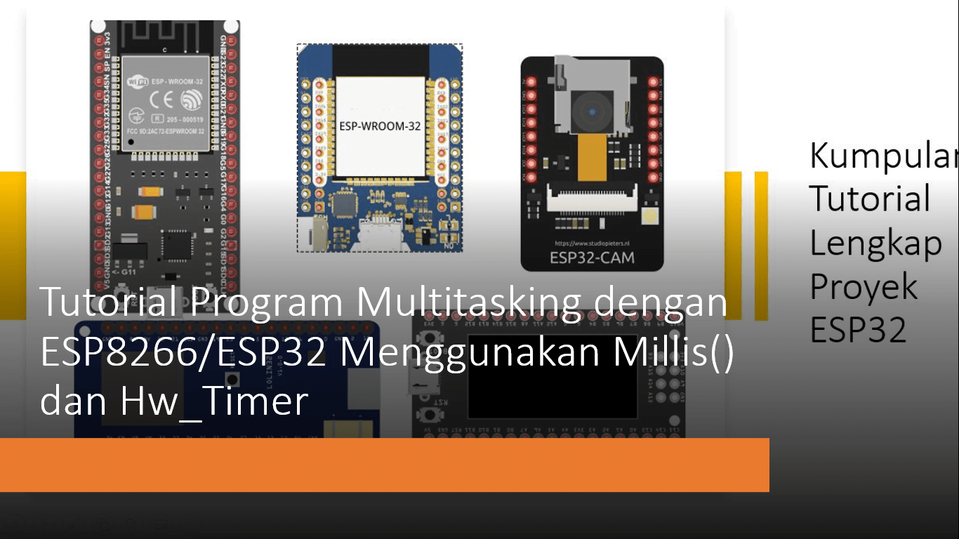 Tutorial ESP8266/ESP32 Multitasking Interrupt hw timer dan millis()
