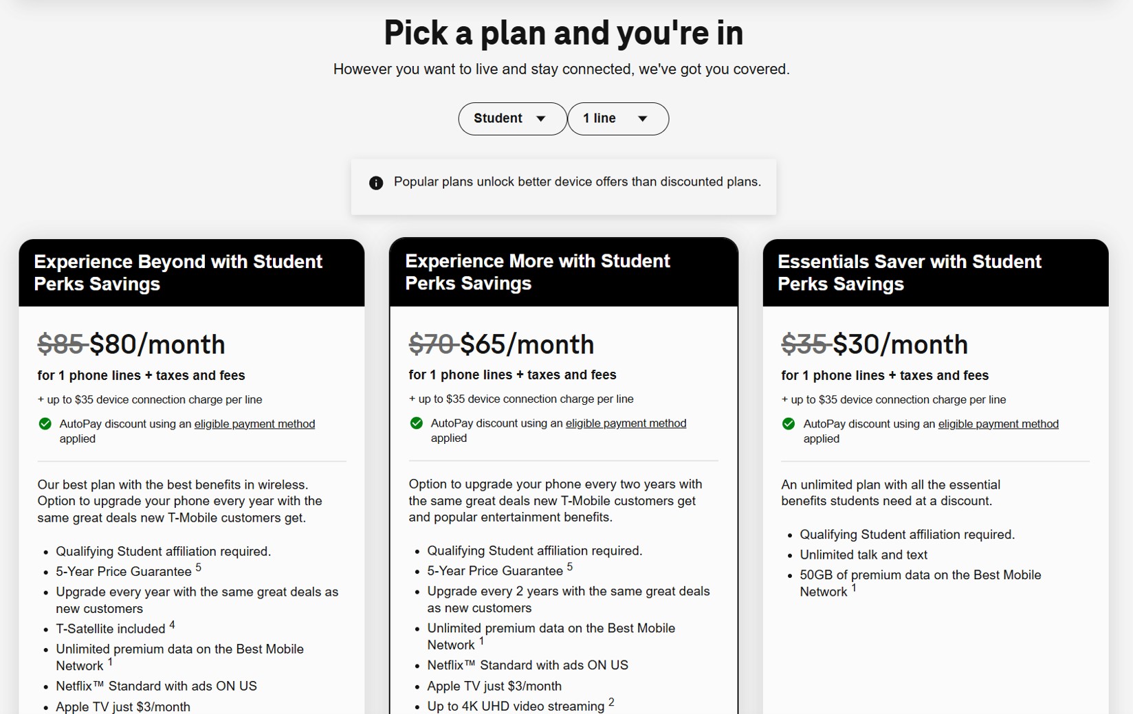 T Mobile Student Plans T Mobile Student Plans