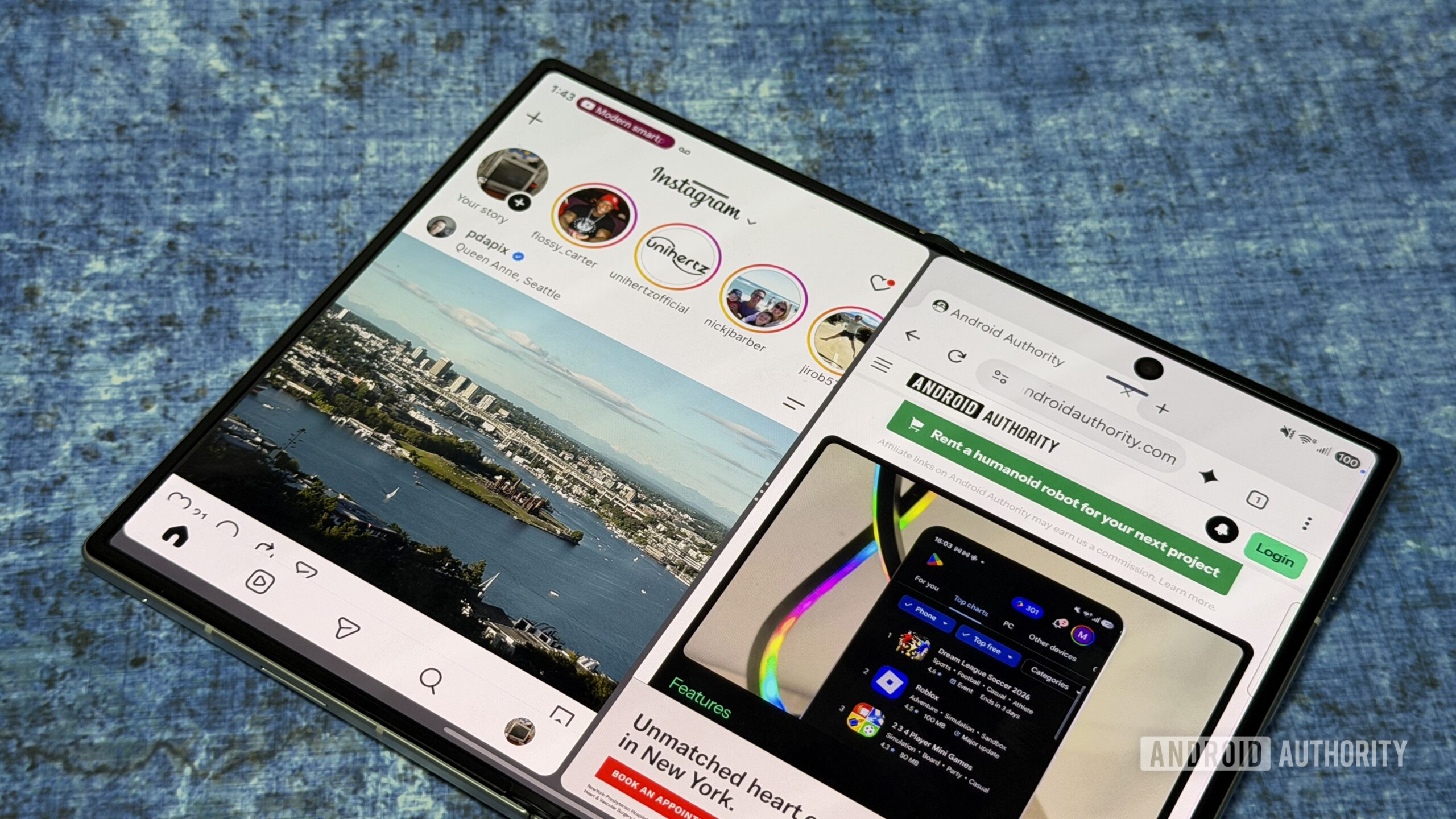 Samsung Galaxy Z Fold 8 splitview Samsung Galaxy Z Fold 8 splitview