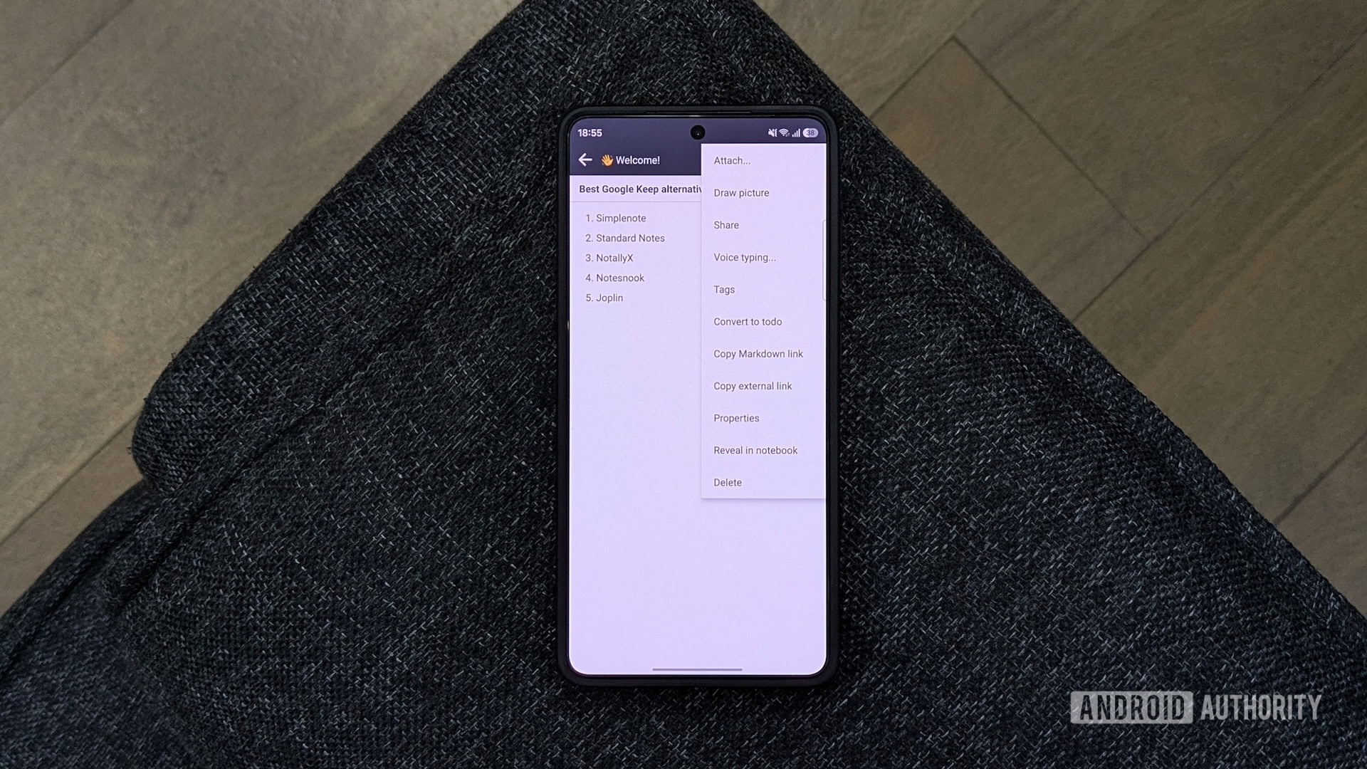 google keep alternatives 3 Joplin Android app.