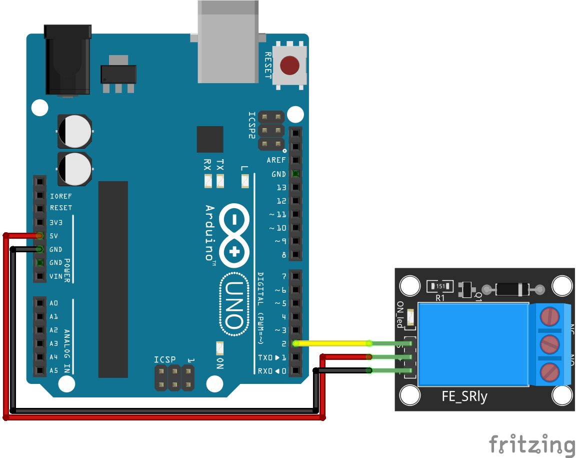 how to connect relay module to arduino Wiring Work