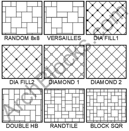 Archblocks Tile Hatch Patterns Versailles Tile Hatch Pattern Tile Flooring Hatch Patterns
