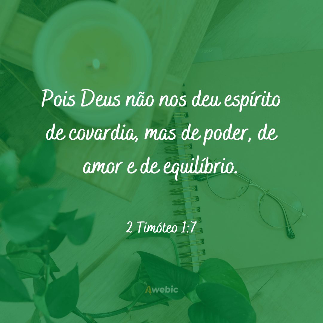 Acalma o teu coração versiculo