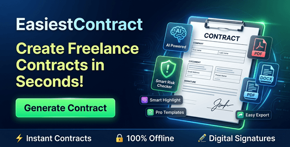 EasiestContract | Freelance Agreement Generator Software for Windows EasiestContract | Freelance Agreement Generator Software for Windows