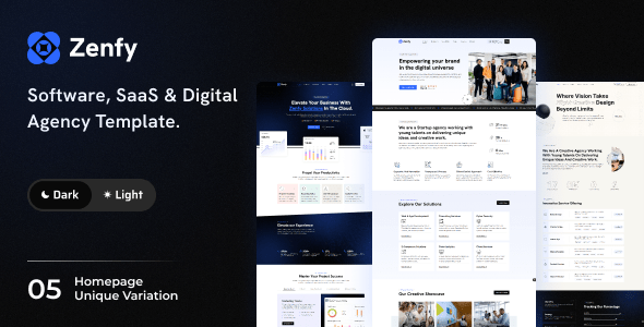 Zenfy – Software, SaaS & Digital Agency Template Zenfy – Software, SaaS & Digital Agency Template