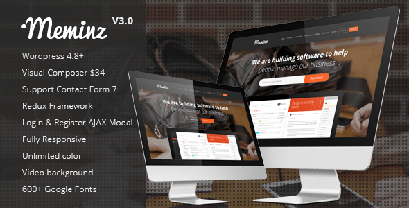 Meminz – Download Software Landing Page Theme Meminz – Download Software Landing Page Theme