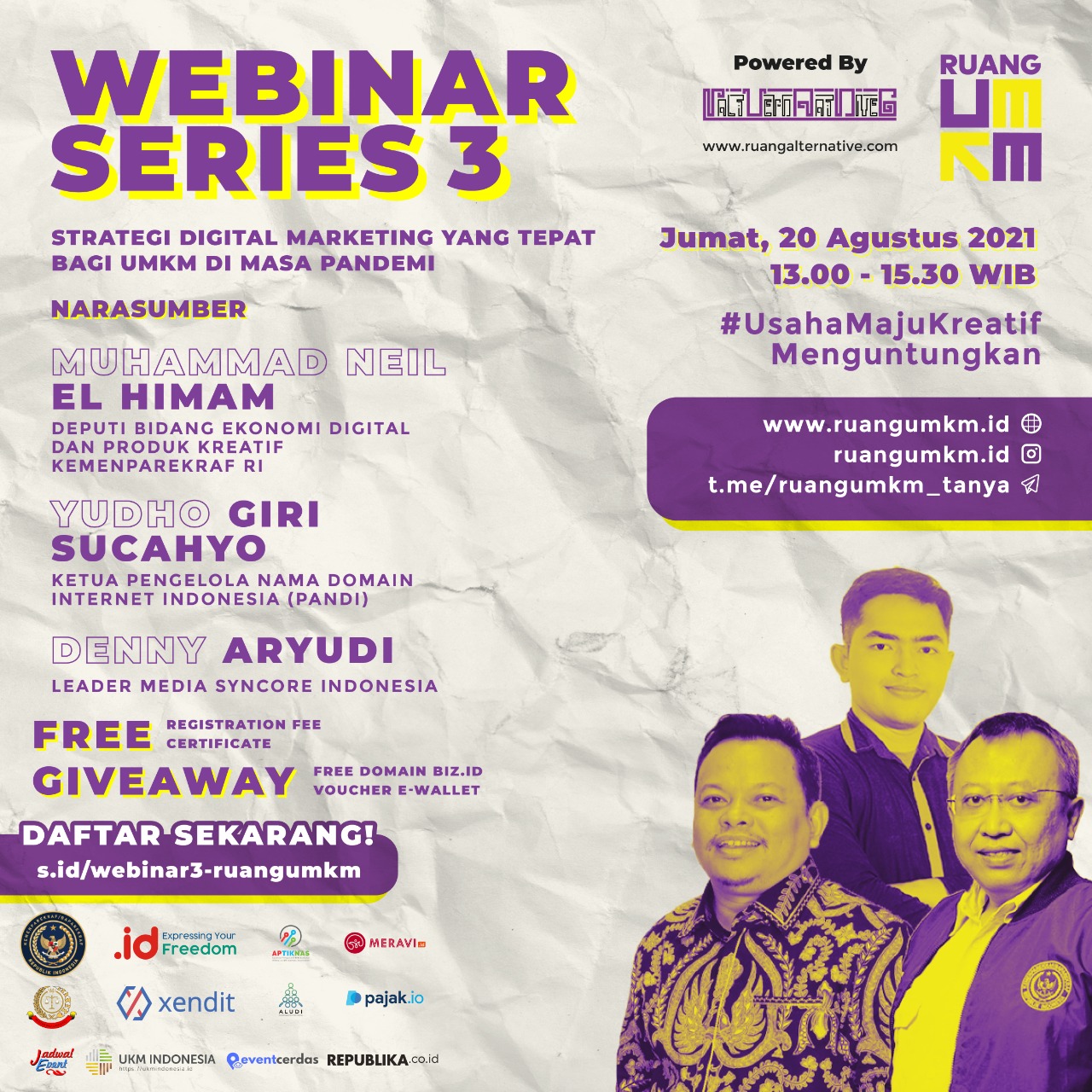 Webinar Series 3- Strategi Digital Marketing yang Tepat bagi UMKM di masa  Pandemi | Biskom
