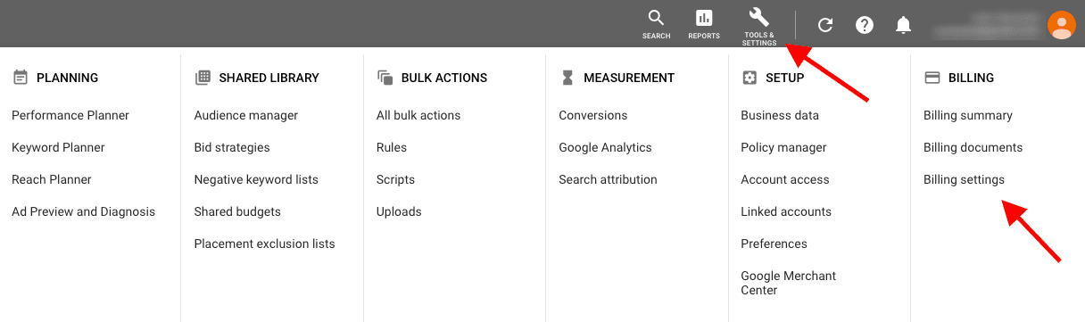 How To Set Up Billing Options In Google Ads Bluewinston Com