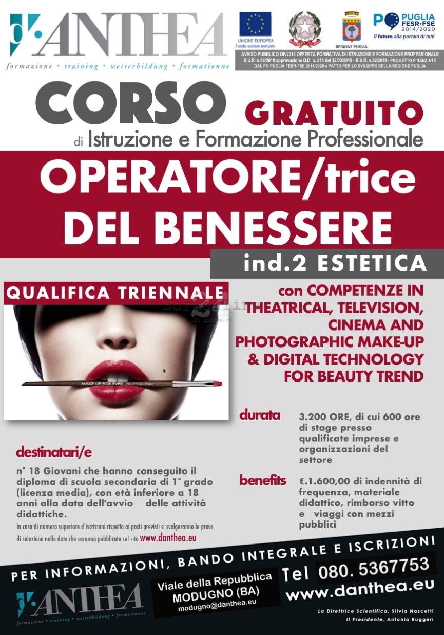 Modugno, Un Corso Gratuito Per Operatori Del Benessere: 18 Posti A Disposizione 1235_x_865_jpg