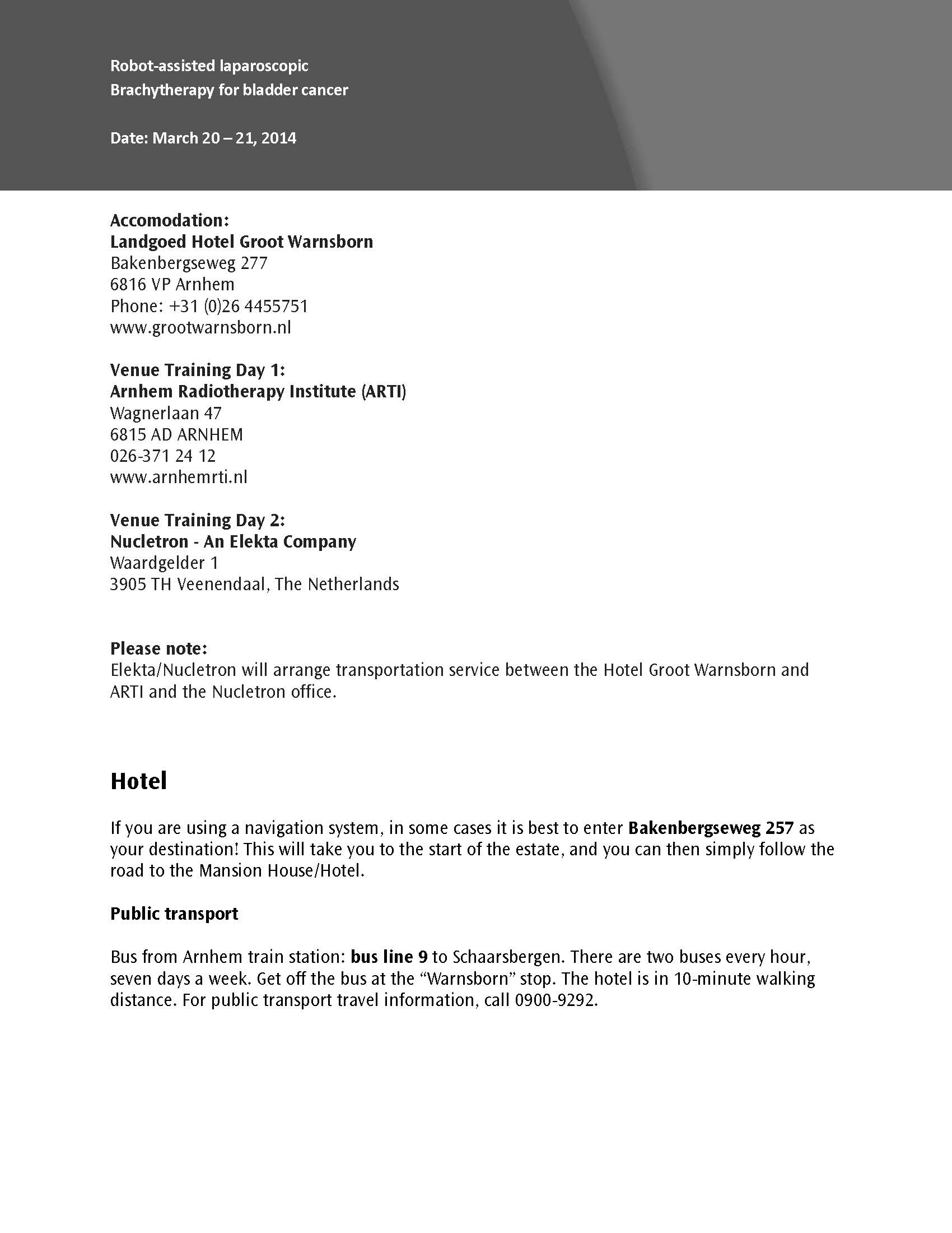 Route description ARTI workshop March_Page_1 - BrachyAcademy