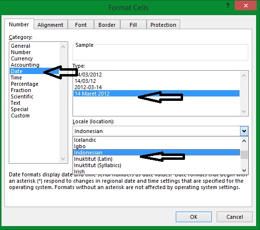 Cara Format Tanggal Indonesia di Microsoft Excel