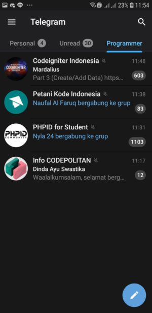 √ Cara Membuat Folder (untuk Mengelompokkan Chatting) Di Telegram