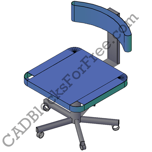 Office Chair Free Autocad Block In Dwg