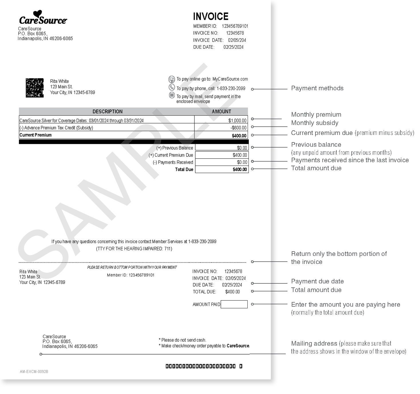 Caresource policy number