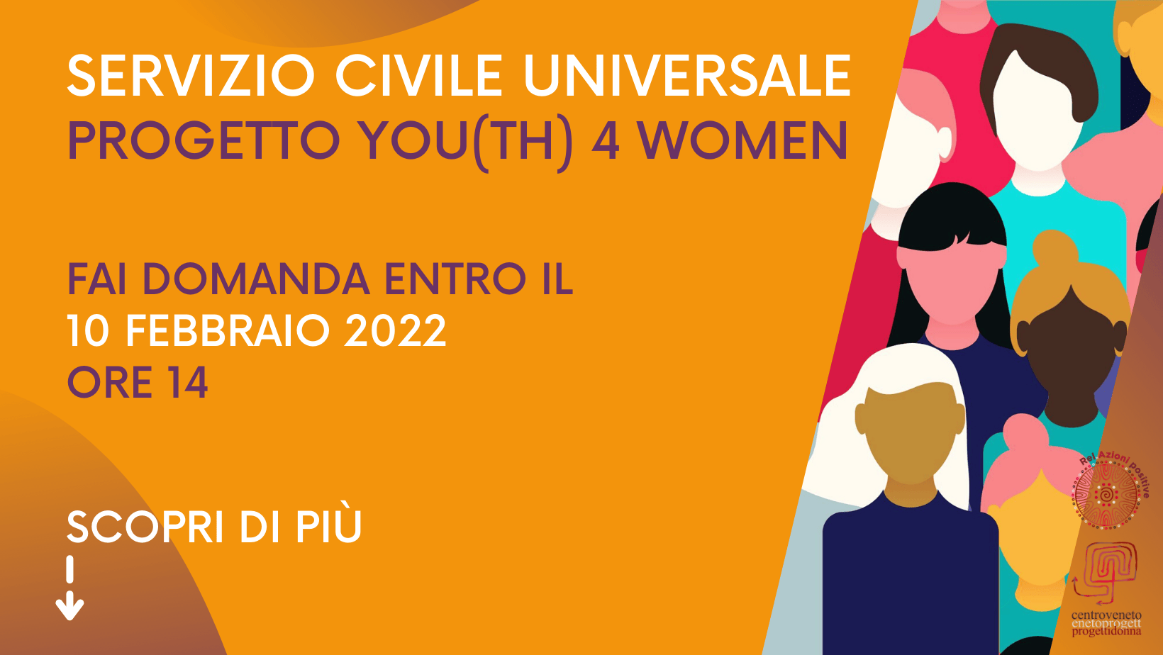 Servizio Civile Universale You(Th) 4 Women (Candidati Entro Il 10 Febbraio) - Centro Veneto Progetti Donna - Padova 924_x_1640_png
