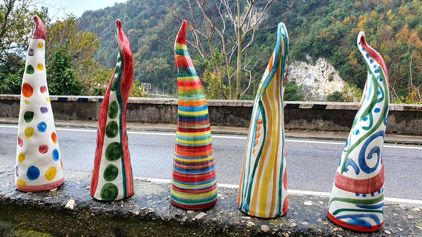 Corno Portafortuna Ceramica Massimino