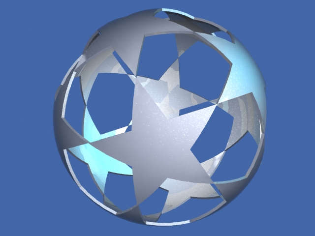 Star Ball Champions League Metallic Free Cgcreativeshop