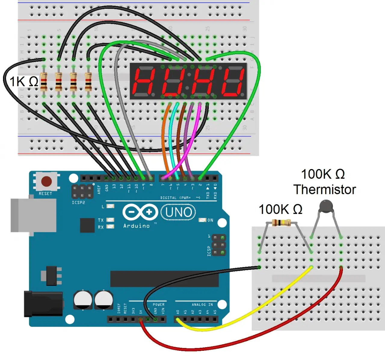 7 segment display circuit diagram - Circuit Diagram