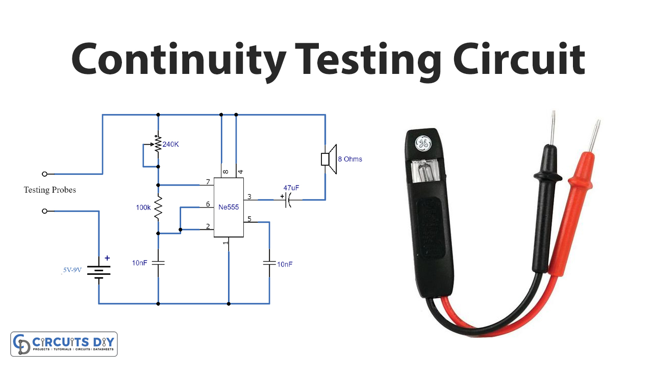 Led Continuity Tester Circuit Circuit Diagram