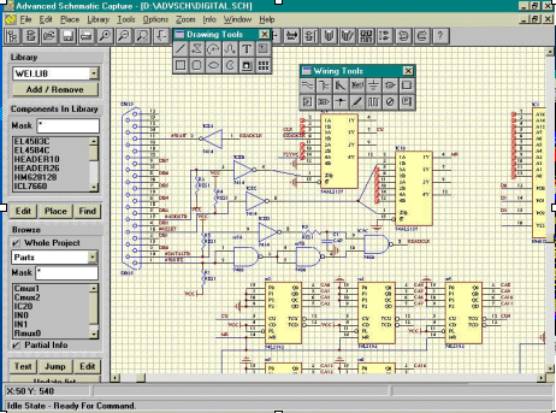 Free Electronic Circuit Diagram Schematic Drawing Softe