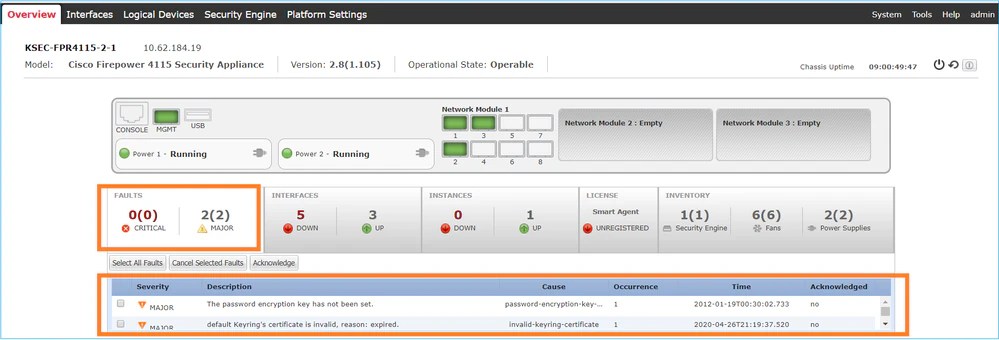 Foire aux questions technique du système d’exploitation extensible de  FirePOWER (FXOS) - Cisco