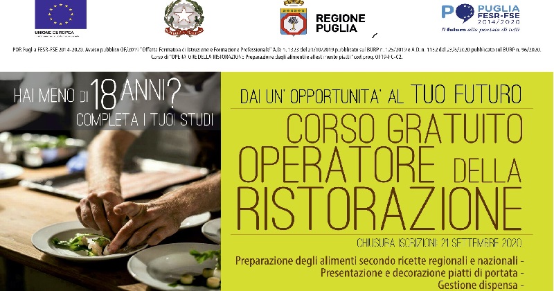 Divento Cuoco E Mi Diplomo: Corso Gratuito Dal 24 Settembre | Civico93 | Be Original 420_x_800_jpg